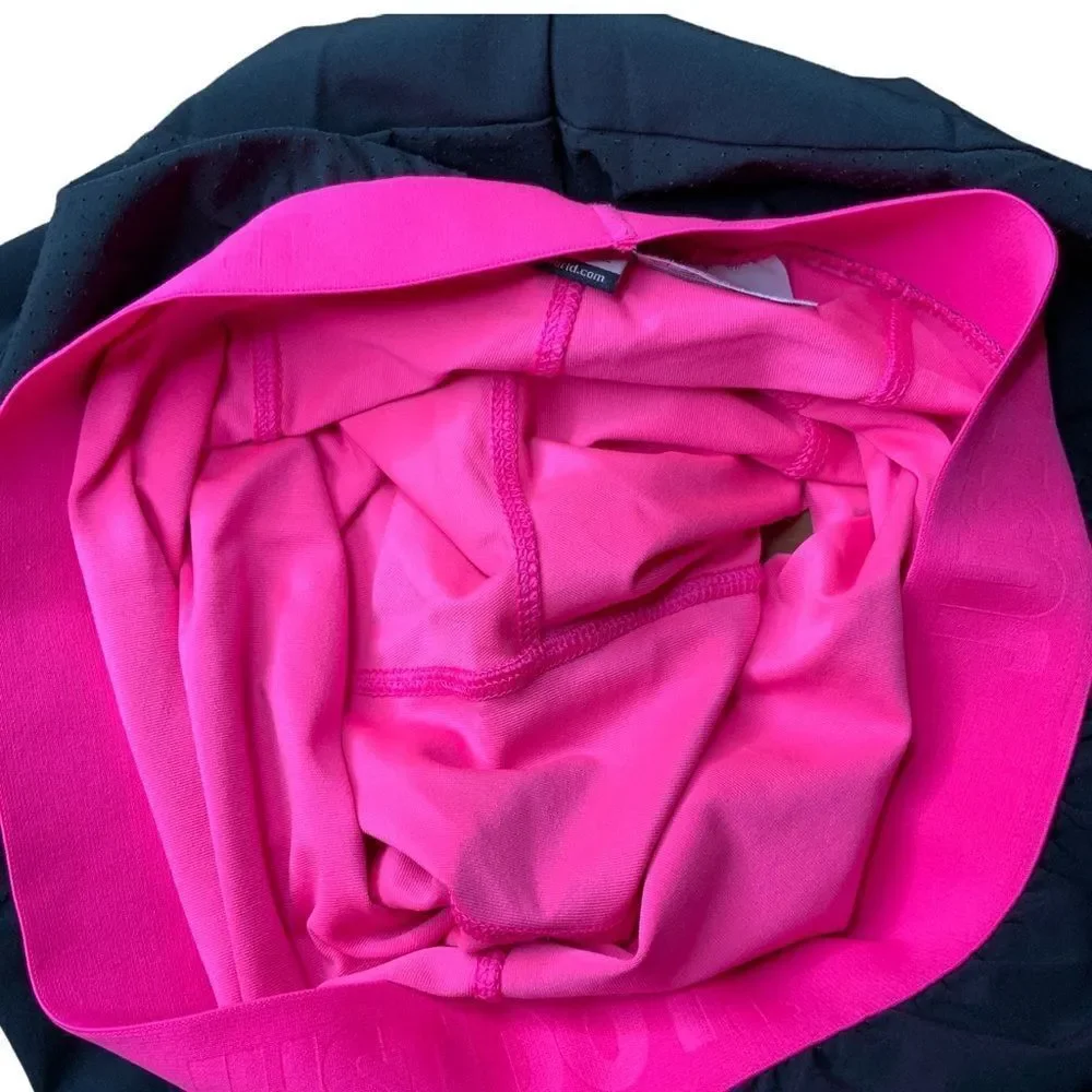 NIKE Dri Fit Black Pink Lined Running Shorts Size XS - Picture 9 of 11